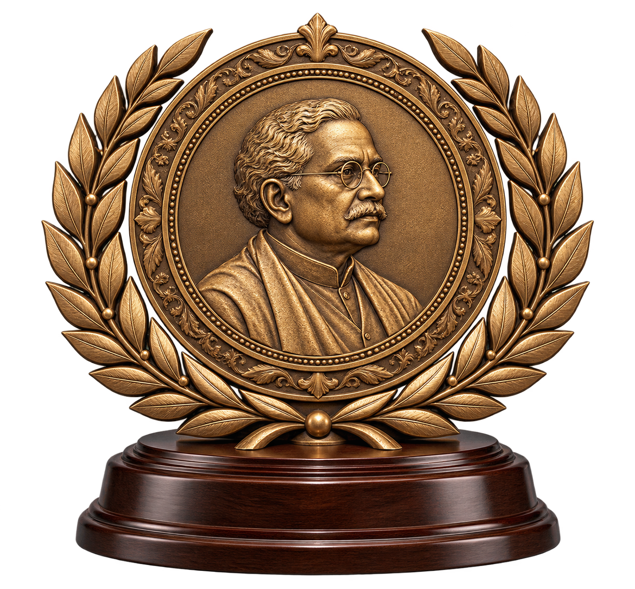 Literary award medallion honouring Acharya Mahavir Prasad Dwivedi